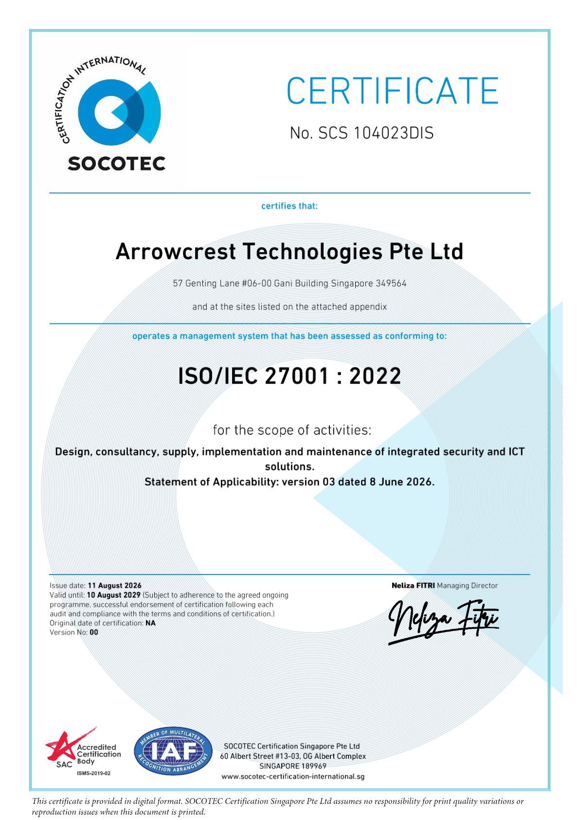 ISO/IEC 27001: 2022